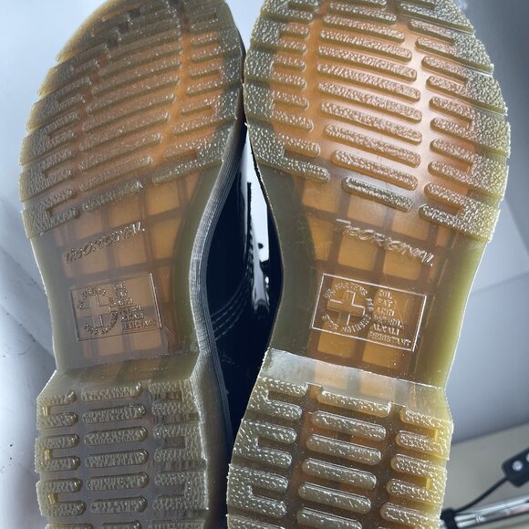 NEW Dr Martens 1460W Black Patent Leather Shiny 8 Eyelet Lace Up Boot 6 US 37 EU - Picture 7 of 16